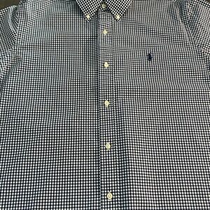Polo Ralph Lauren Long Sleeve Button Down Shirt Men’s Size XL Navy/White Check